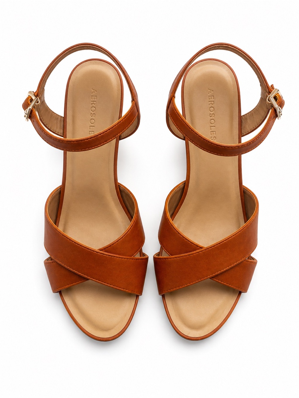 Aerosoles Pastel Wedge 9.5 in Cognac